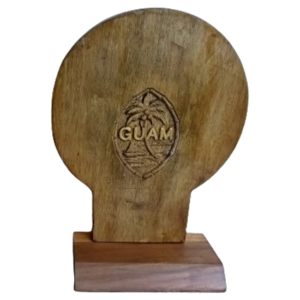 Custom Made Handicrafts, Cutting Guam Oval with Stand