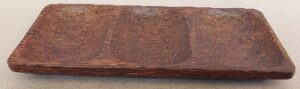 Rectangle Tray wood with 3 box hole Color Brown