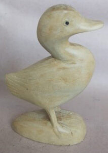 Miniature Single Duck Wood Handicrafts Natural Color