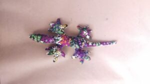 Gecko Sand Toy with Full mini Flower Pattern Mini Size