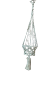 Hanging Pot Handicraft White Color