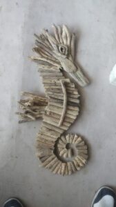 Art Decoration of Sea Horse Carving
